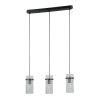 Lampa wisząca Italux Merto PND-40930-3B-BK Złota Listwa 3xE14 nad wyspę stół